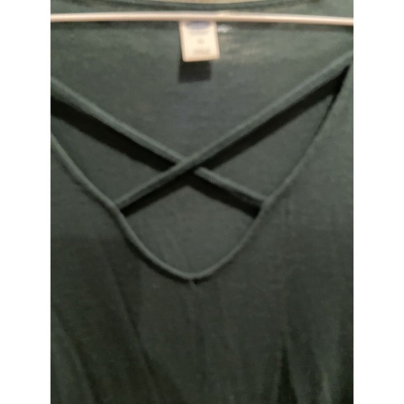 Old Navy Women’s Green Shirt/dress With Slit On Sides Size M - Picture 4 of 5